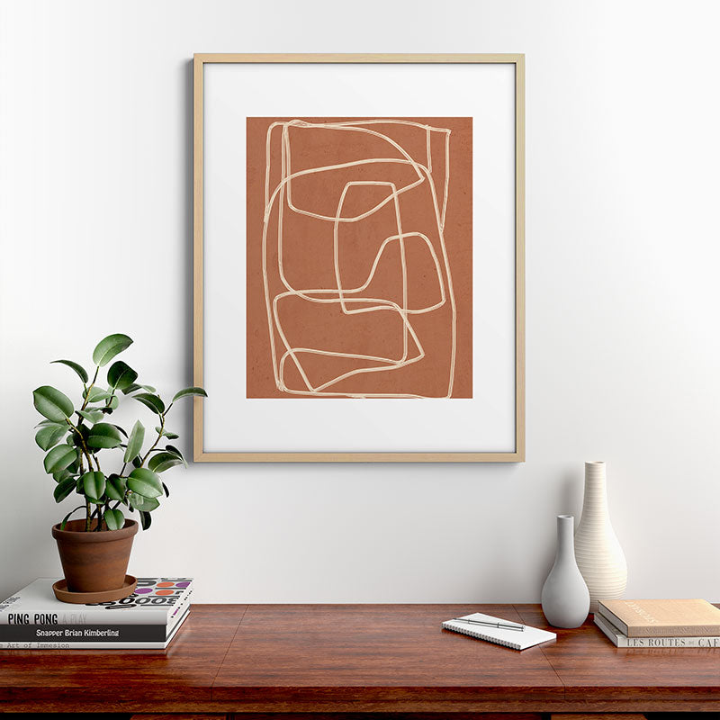 Abstract line art 22 Framed Art Print Gallery Image 21