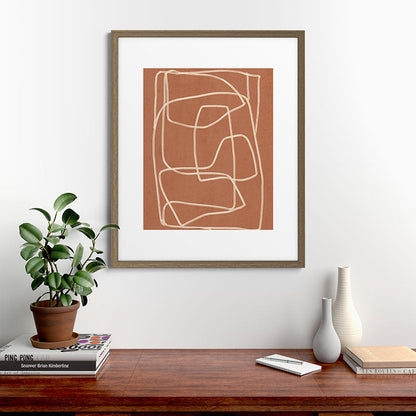 Abstract line art 22 Framed Art Print Gallery Image 42