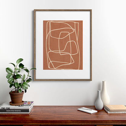 Abstract line art 22 Framed Art Print Gallery Image 14