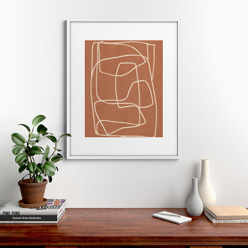 Abstract line art 22 Framed Art Print Gallery Image 28