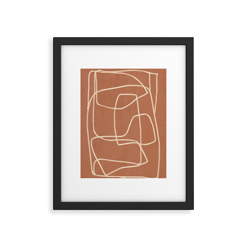 Abstract line art 22 Framed Art Print Gallery Image 2