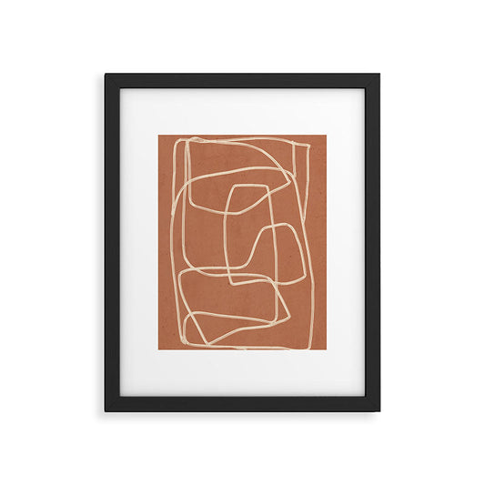 Abstract line art 22 Framed Art Print Gallery Image 2