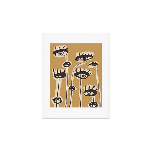 Abstract line art eyes 11 Art Print Gallery Image 2
