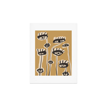 Abstract line art eyes 11 Art Print Gallery Image 3