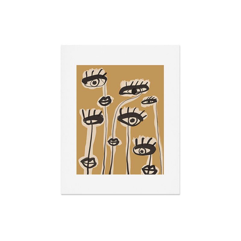 Abstract line art eyes 11 Art Print Gallery Image 5