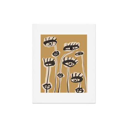 Abstract line art eyes 11 Art Print Gallery Image 5