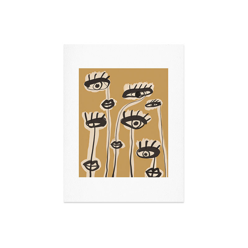 Abstract line art eyes 11 Art Print Gallery Image 6