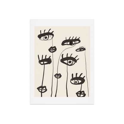 Abstract line art eyes 2 Art Print Gallery Image 7