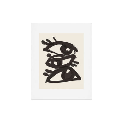 Abstract line art eyes 3 Art Print Gallery Image 4
