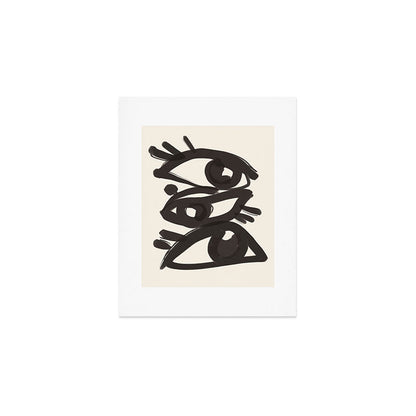 Abstract line art eyes 3 Art Print Gallery Image 1