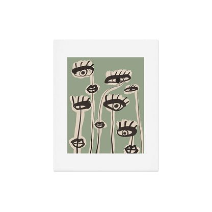 Abstract line art eyes 7 Art Print Gallery Image 4