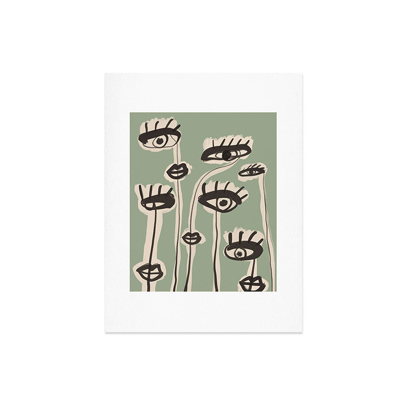 Abstract line art eyes 7 Art Print Gallery Image 6