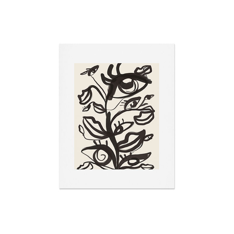 Abstract line art eyes Art Print Gallery Image 4