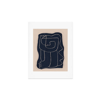 Abstract line art Figure Art Print Gallery Image 3