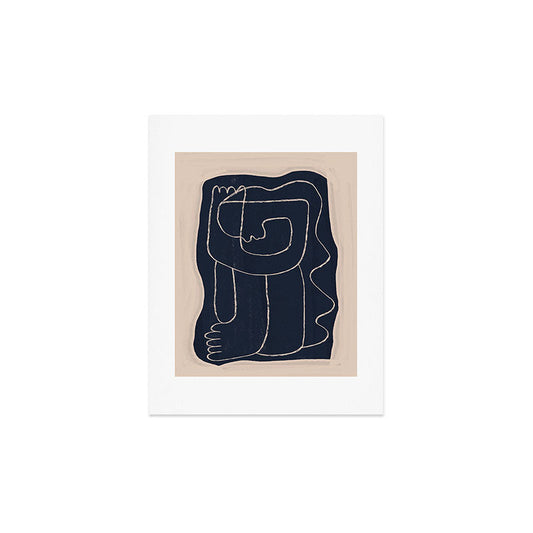 Abstract line art Figure Art Print Gallery Image 2