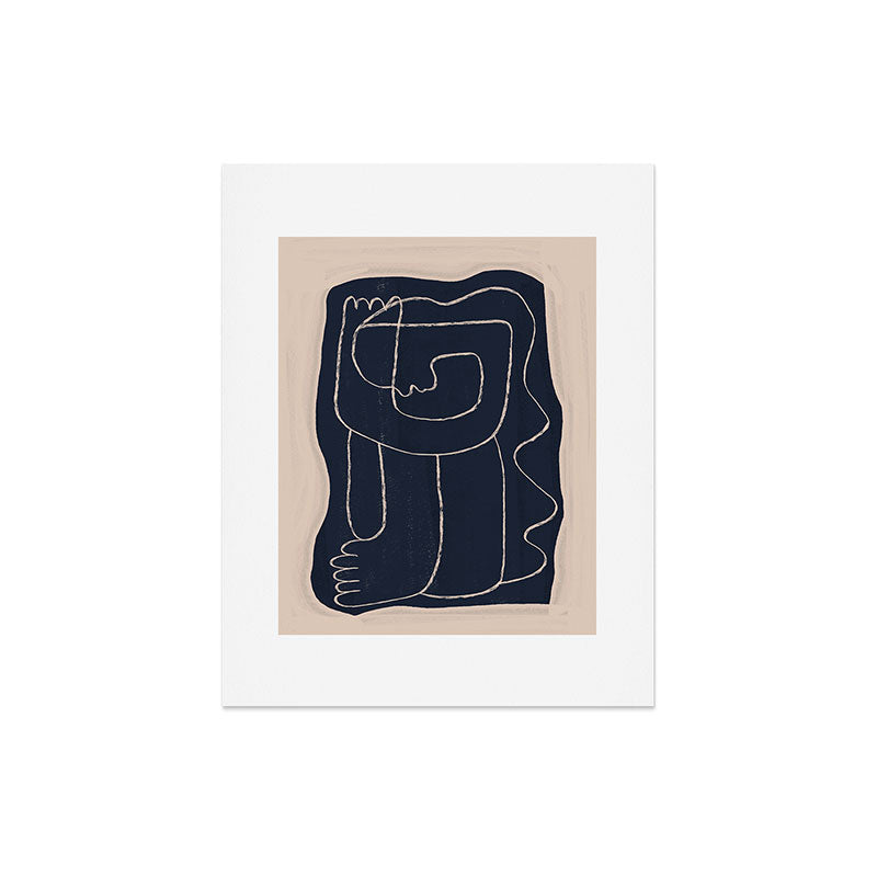 Abstract line art Figure Art Print Gallery Image 4