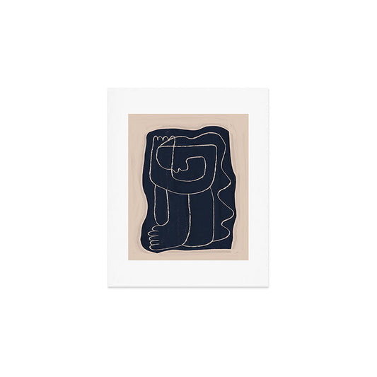 Abstract line art Figure Art Print Gallery Image 1
