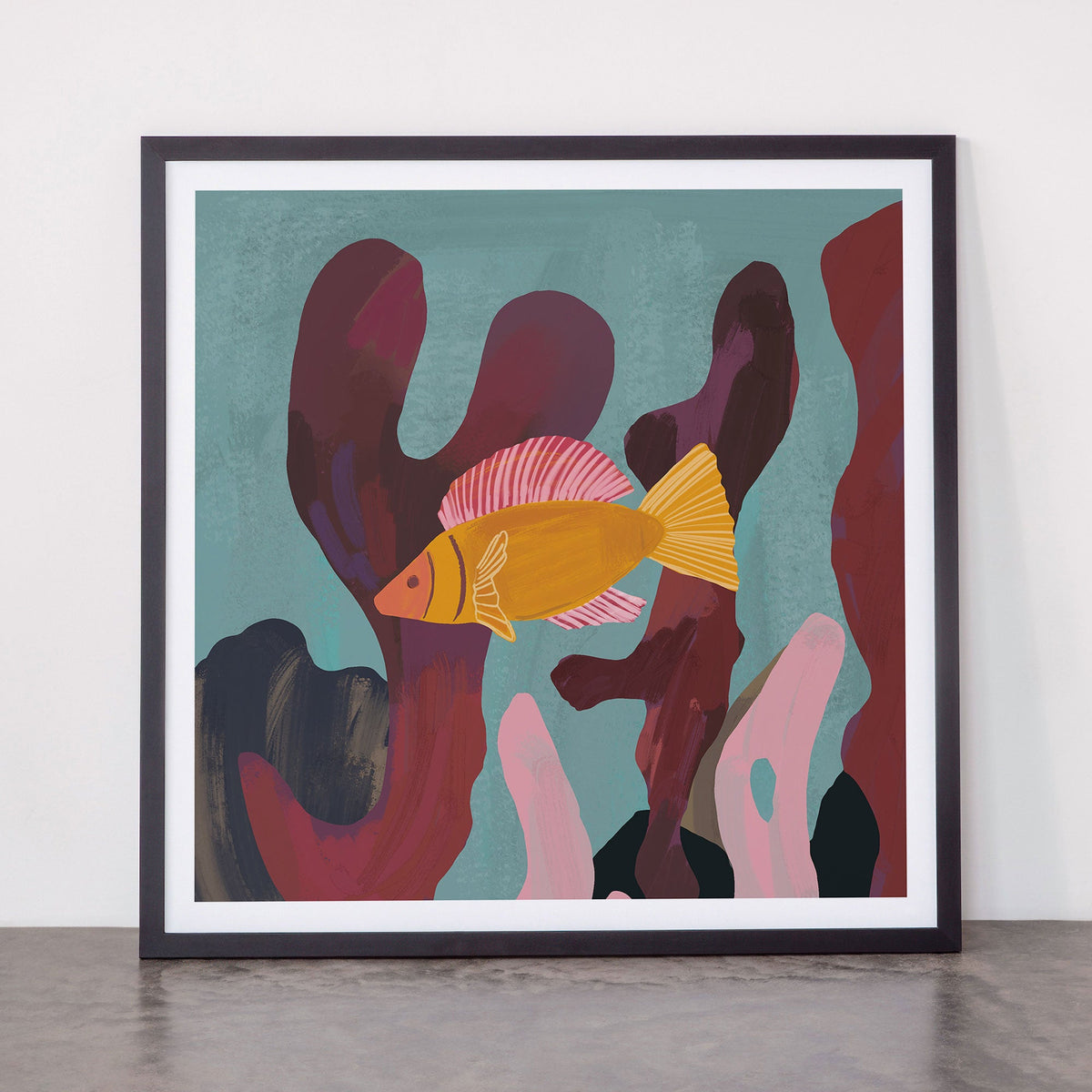 Coral and Fish Framed Art Print Gallery Image 15
