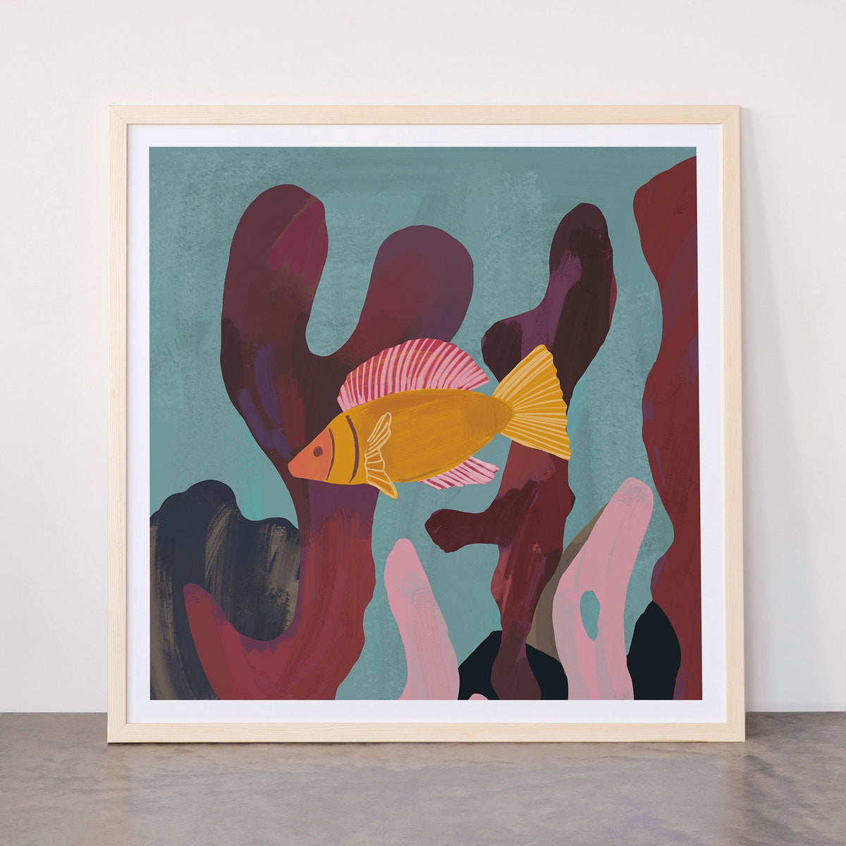 Coral and Fish Framed Art Print Gallery Image 21