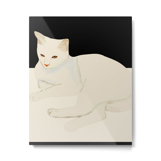 Minimal Abstract Art Cat 6 Metal Print Gallery Image 1