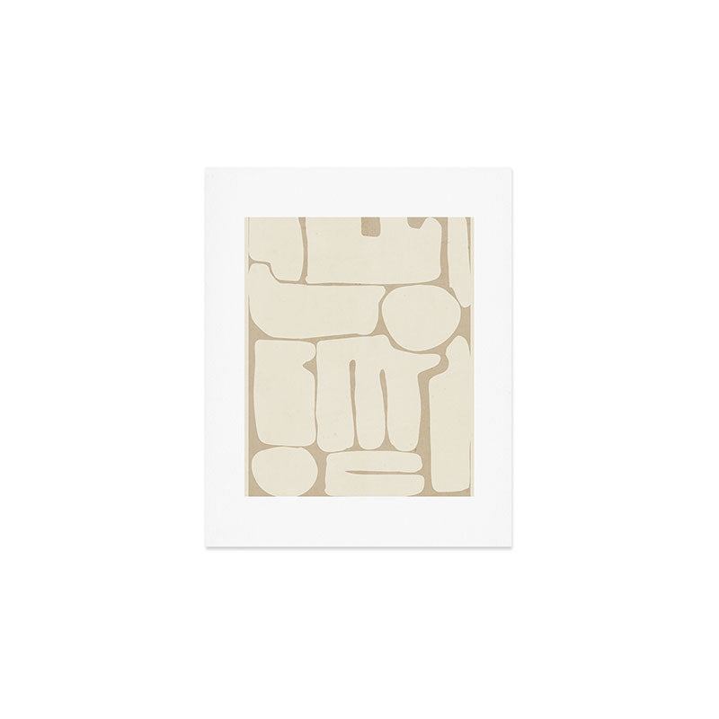 Modern Abstract Minimal Shapes 164 Art Print Gallery Image 1