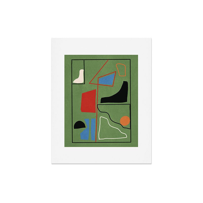 Modern Abstract Minimal Shapes 42 Art Print Gallery Image 5