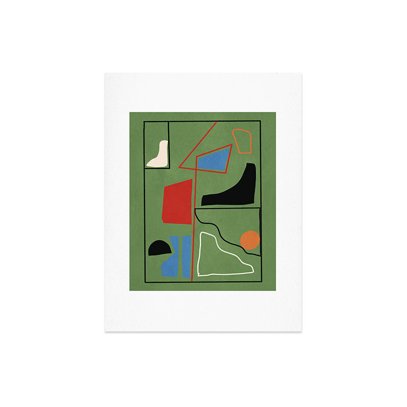 Modern Abstract Minimal Shapes 42 Art Print Gallery Image 6
