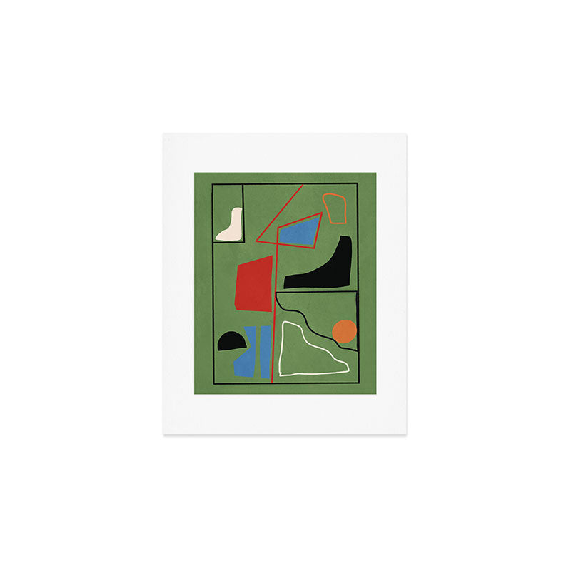 Modern Abstract Minimal Shapes 42 Art Print Gallery Image 1