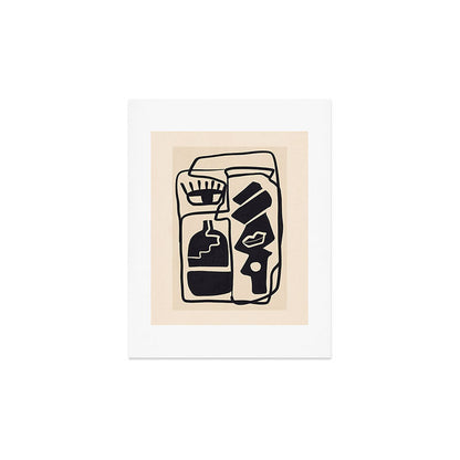 Modern Abstract Minimal Shapes 53 Art Print Gallery Image 2