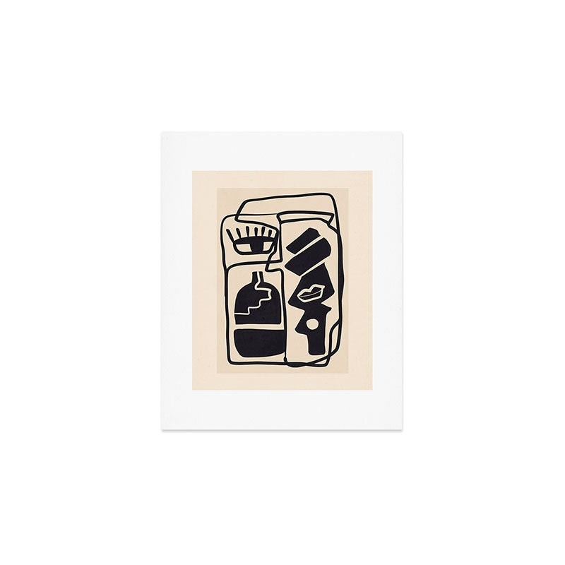 Modern Abstract Minimal Shapes 53 Art Print Gallery Image 1