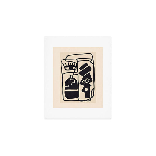Modern Abstract Minimal Shapes 53 Art Print Gallery Image 1