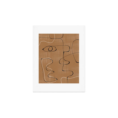Abstract Face One Line Art Print Gallery Image 3