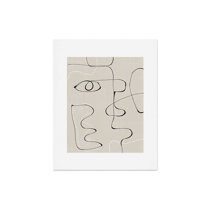Abstract Line Face Art Art Print Gallery Image 5