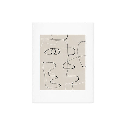 Abstract Line Face Art Art Print Gallery Image 6