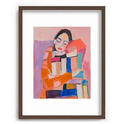 Woman Love for Books Framed Art Print Gallery Image 67