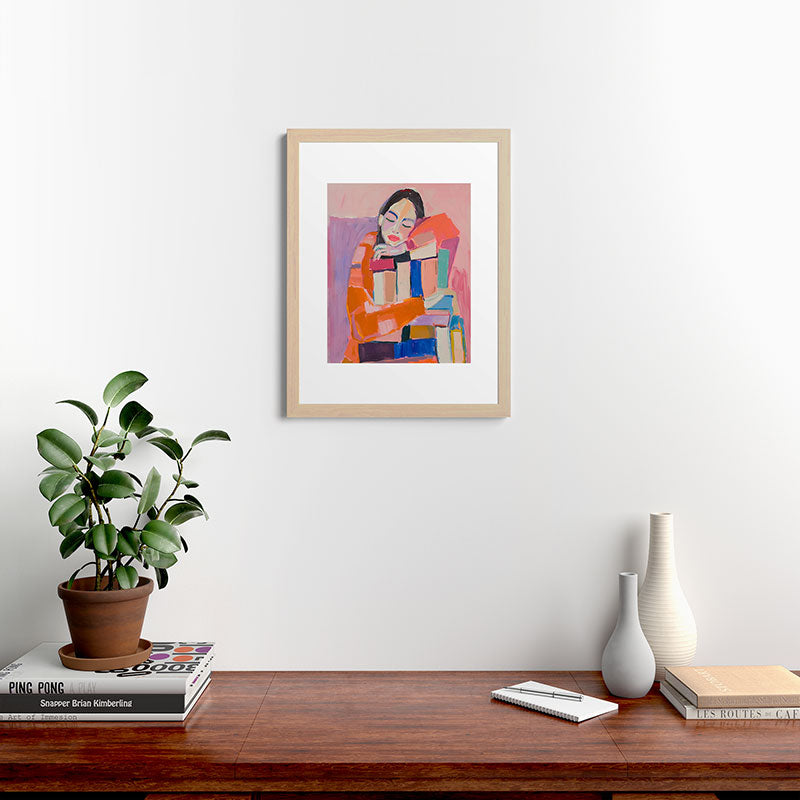 Woman Love for Books Framed Art Print Gallery Image 47