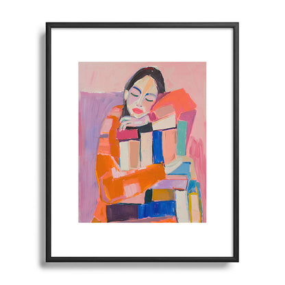 Woman Love for Books Framed Art Print Gallery Image 82