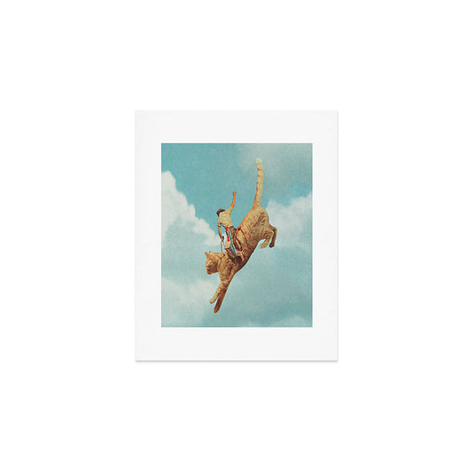Meehaw - Rodeo Cat Bronc Art Print Gallery Image 1