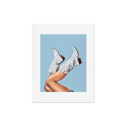 These Boots - Glitter Blue II Art Print Gallery Image 5