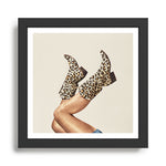 These Boots - Leopard Print Framed Art Print Gallery Image 1