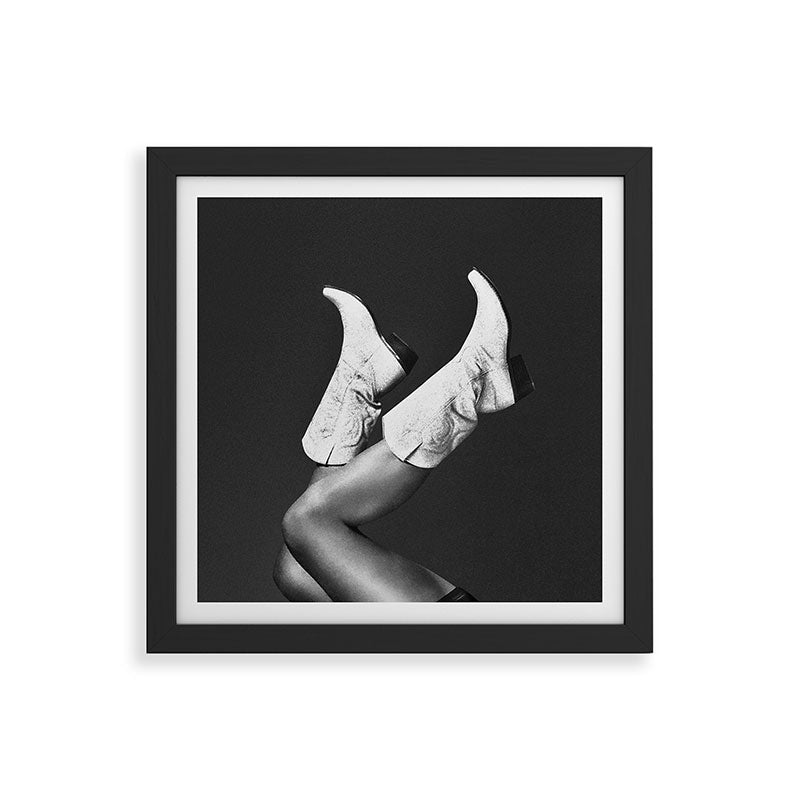 These Boots - Noir / Black & White Framed Art Print Gallery Image 10
