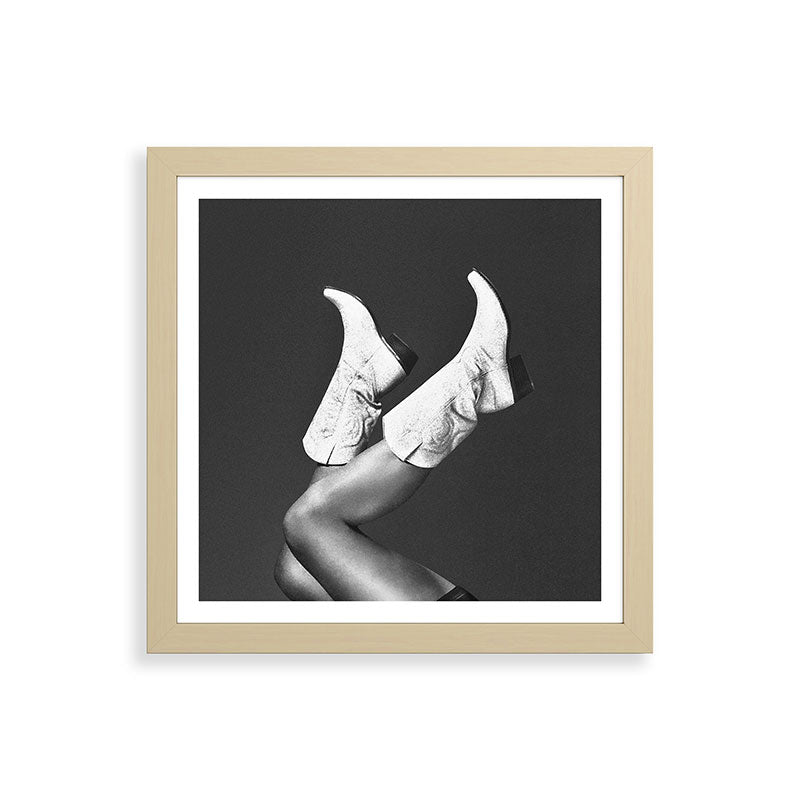 These Boots - Noir / Black & White Framed Art Print Gallery Image 14