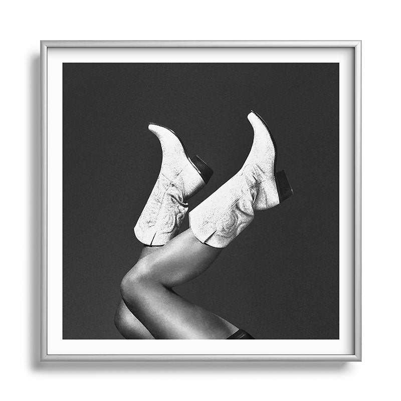 These Boots - Noir / Black & White Framed Art Print Gallery Image 29
