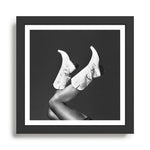 These Boots - Noir / Black & White Framed Art Print Gallery Image 1