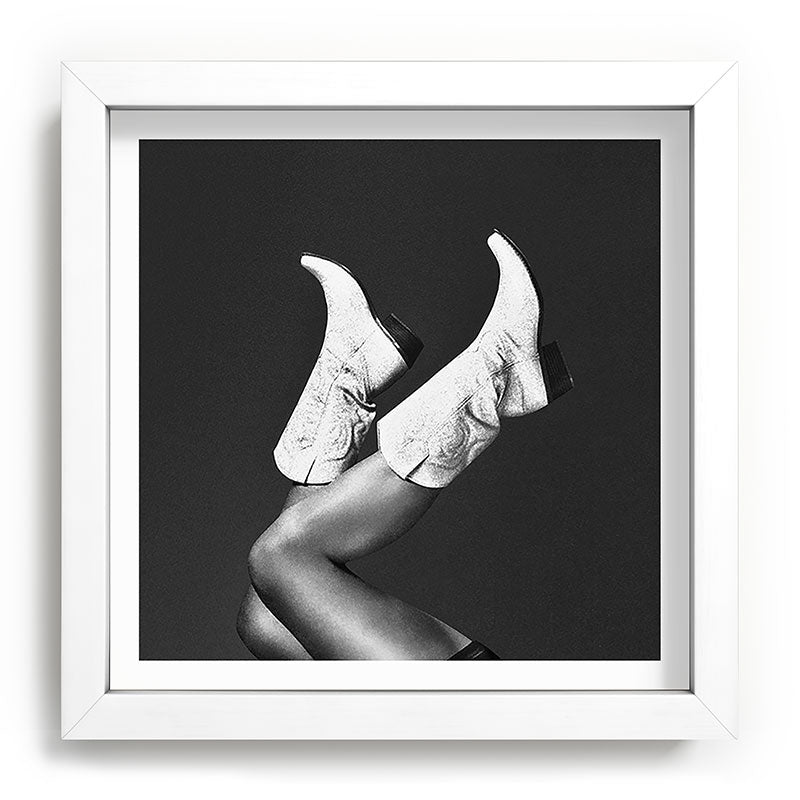 These Boots - Noir / Black & White Framed Art Print Gallery Image 23