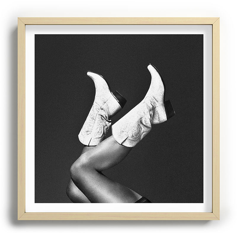 These Boots - Noir / Black & White Framed Art Print Gallery Image 22