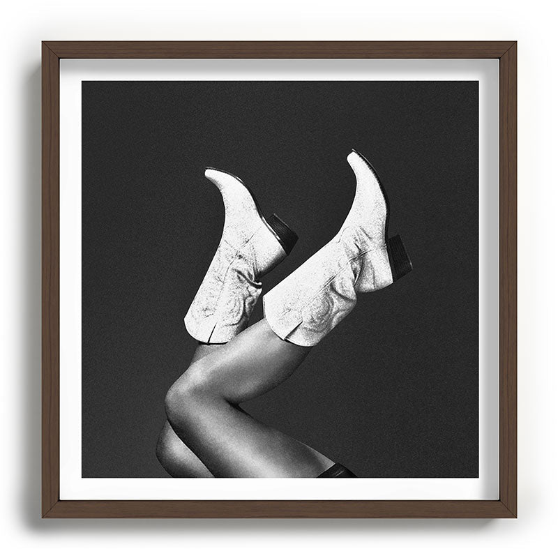 These Boots - Noir / Black & White Framed Art Print Gallery Image 20
