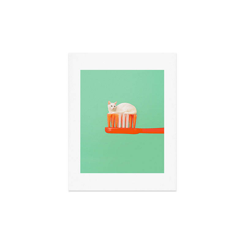 Toothpaste Cat Art Print Gallery Image 2
