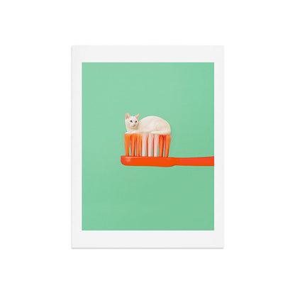 Toothpaste Cat Art Print Gallery Image 7