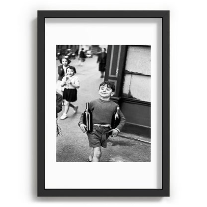 Little Boy and Bottles of Wine, Black and White Vintage Art Framed Art Print Gallery Image 59